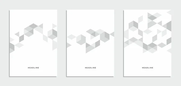 Abstrakte Geometrische Firmenbroschüre Flyer Zur Corporate Identity Vektor Stellt Geschäftspräsentation — Stockvektor