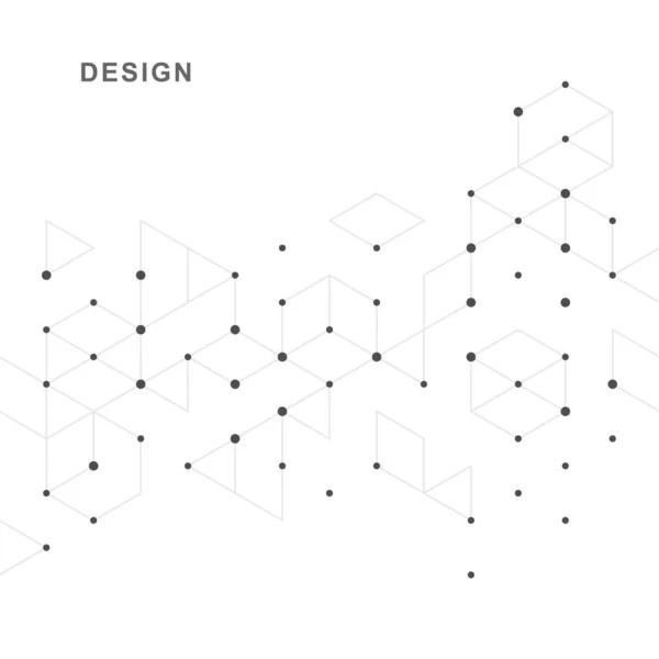 Streszczenie Geometrycznego Kontekstu Technologicznego Wektorowy Projekt Kreatywny — Wektor stockowy