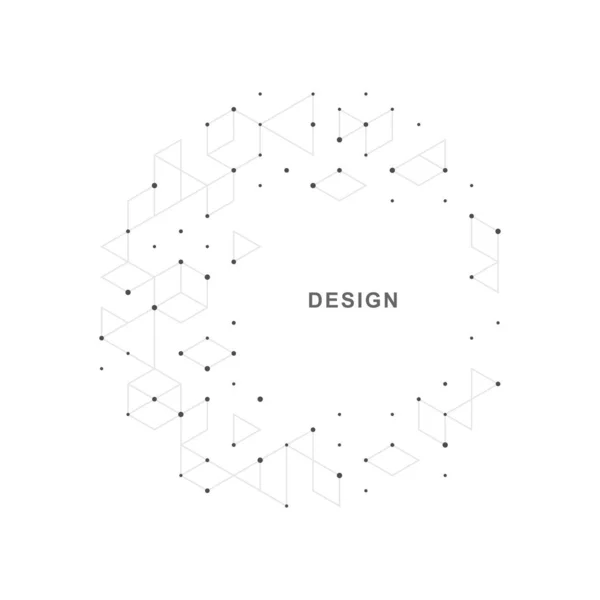 Абстрактний Геометричний Технологічний Фон Вектор Креативний Дизайн — стоковий вектор