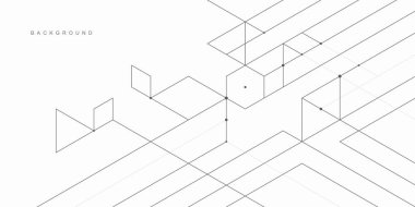 Soyut geometrik teknolojik arka plan. Vektör yaratıcı tasarımı.