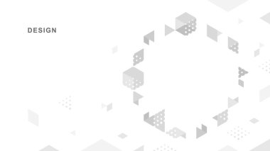 Soyut geometrik teknolojik arka plan. Vektör yaratıcı tasarımı.