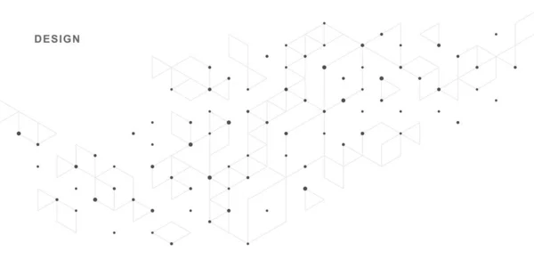 Contexto Tecnológico Geométrico Abstrato Design Criativo Vetorial —  Vetores de Stock