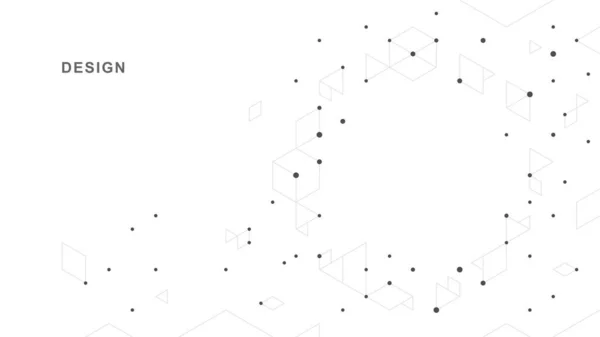 Streszczenie Geometrycznego Kontekstu Technologicznego Wektorowy Projekt Kreatywny — Wektor stockowy