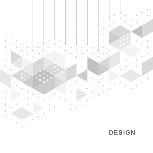 Streszczenie Geometrycznego Kontekstu Technologicznego Wektorowy Projekt Kreatywny — Wektor stockowy