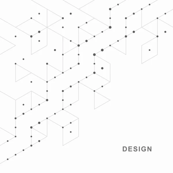 Streszczenie Geometrycznego Kontekstu Technologicznego Wektorowy Projekt Kreatywny — Wektor stockowy