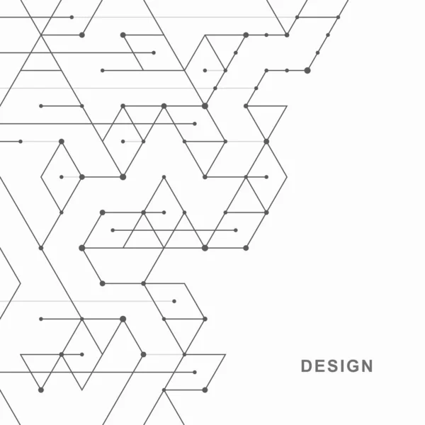 抽象幾何学的技術的背景 ベクトル創造的なデザイン — ストックベクタ