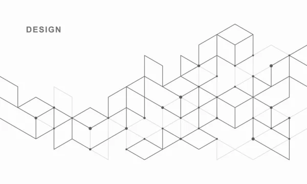 Streszczenie Geometrycznego Kontekstu Technologicznego Wektorowy Projekt Kreatywny — Wektor stockowy