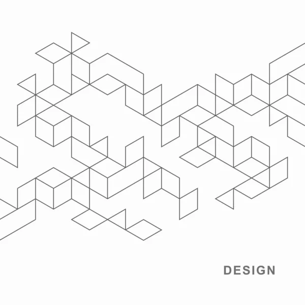 Contexto Tecnológico Geométrico Abstrato Design Criativo Vetorial —  Vetores de Stock