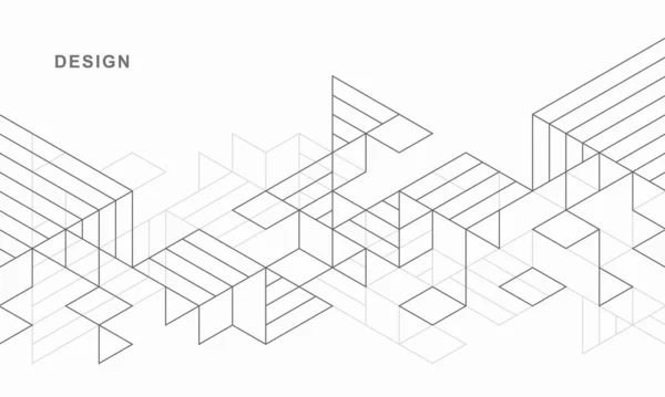 抽象幾何学的技術的背景 ベクトル創造的なデザイン — ストックベクタ