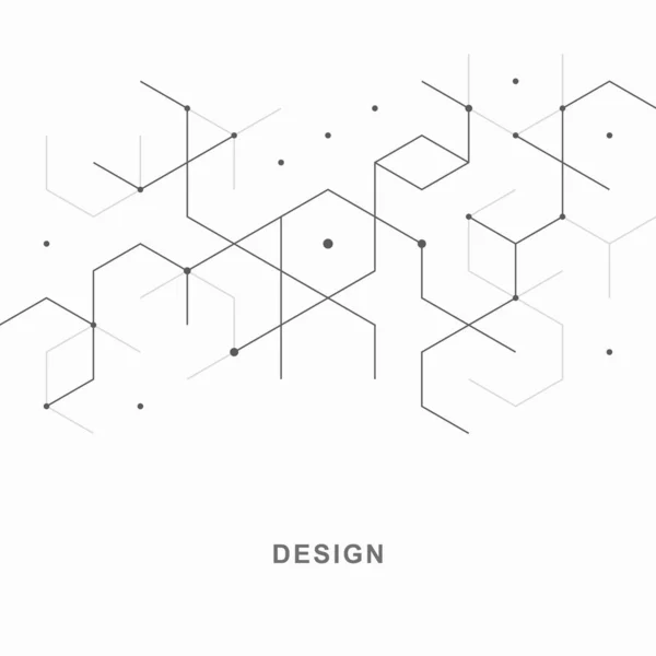 Abstrakter Geometrischer Technischer Hintergrund Kreatives Vektor Design — Stockvektor