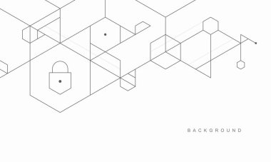 Soyut geometrik teknolojik arka plan. Vektör yaratıcı tasarımı.