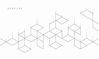 Soyut geometrik teknolojik arka plan. Vektör yaratıcı tasarımı.