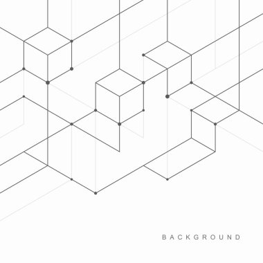 Soyut geometrik teknolojik arka plan. Vektör yaratıcı tasarımı.