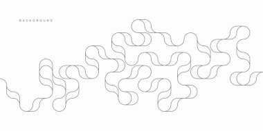 Soyut geometrik dalgalı arkaplan. Vektör teknolojik tasarımı.