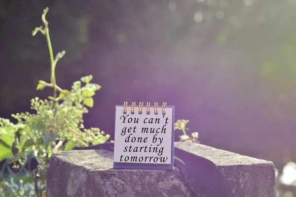 Motivationeel Inspirerend Citaat Met Zin Kunt Niet Veel Gedaan Krijgen — Stockfoto