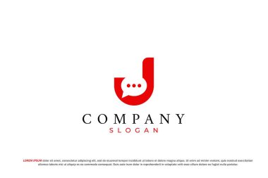 ileti sembolü sohbet baloncuk logosu j harfi