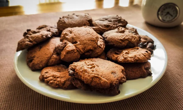 Close Monte Cookies Chocolate — Fotografia de Stock