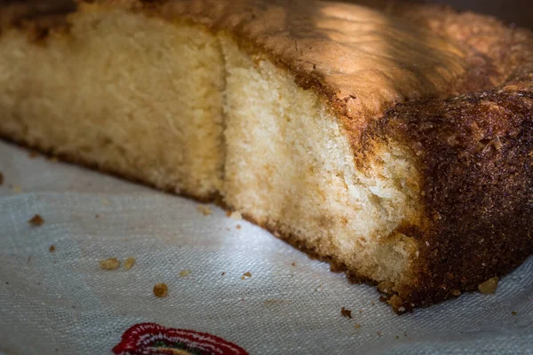 Torta Fatta Casa Bel Panno — Foto Stock