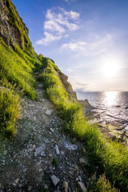 Gün batımlı gün batımı yolu