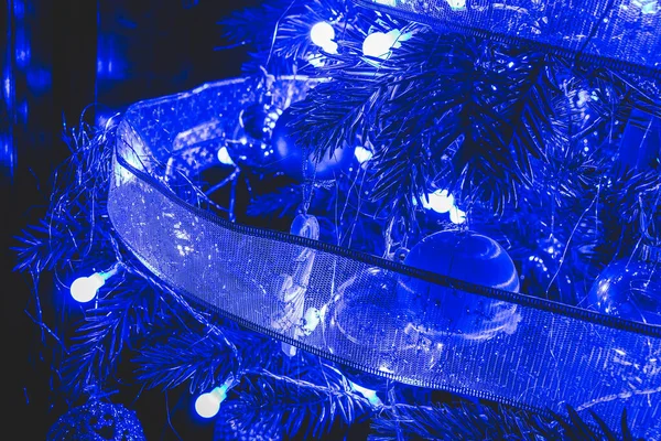 Schließen Foto Von Weihnachtsbaumschmuck Elemnts — Stockfoto