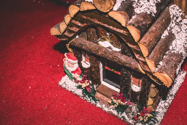 Pequeña Casa Navidad Para Decoración — Foto de Stock