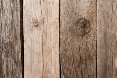 Kopyalama alanı olan klasik ahşap bir arka plan. Üst görünüm