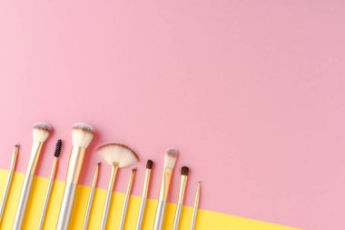 Kopyalama alanı olan makyaj fırçaları