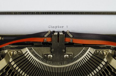Bölüm 1 kelime üzerinde eski bir daktilo baskılı