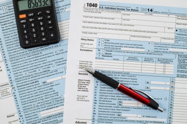 Kalem ile ABD bireysel gelir vergisi beyannamesi formu 1040