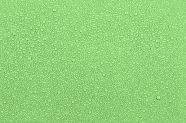 Green water drops background