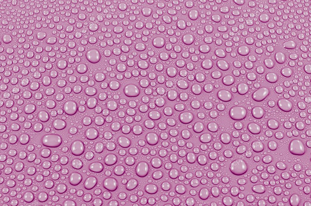 Pink Water Drops Background Or Texture Close Up Stock Photo Image By C Leszekczerwonka