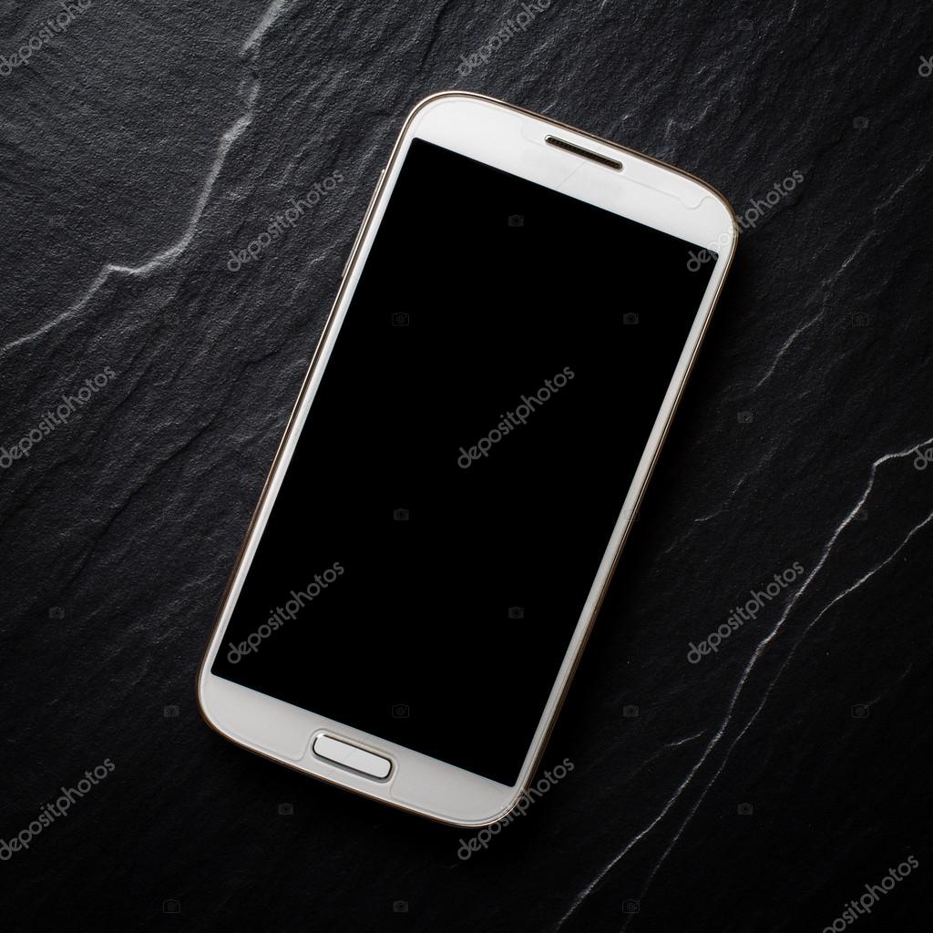 White Mobile Phon Stock Photo By C Leszekczerwonka