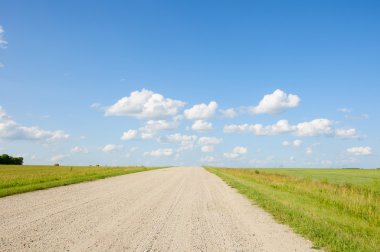 Bir kırsal kesimde boş yol