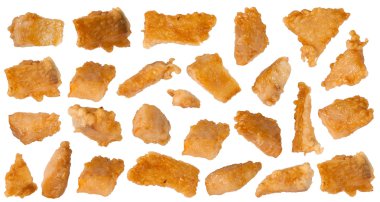 Pieces of fish in batter