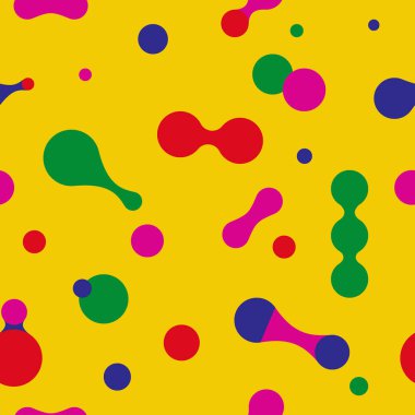 Sarı tavuklar kusursuz vektör deseni, çocuk deseni, bebek çizgi film duvar kağıdı arka planı