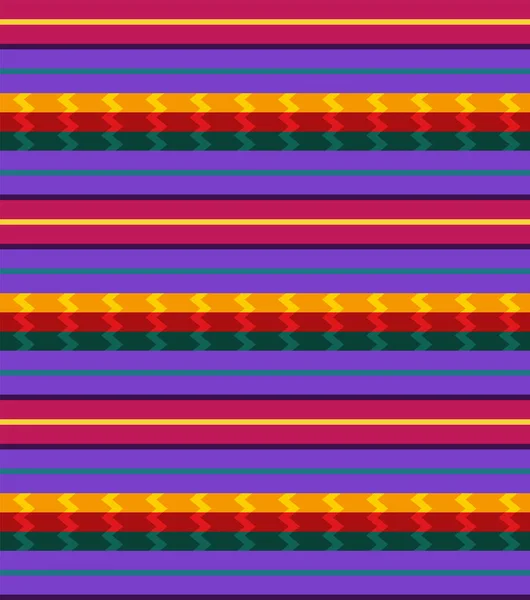 Mexikanska Filt Sömlöst Mönster Etnisk Textildesign Bakgrund — Stock vektor