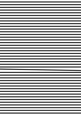 Soyut geometrik poster. Şeffaf arkaplanda siyah yatay çizgiler var. Geometrik şekiller. Biri diğerlerinden farklıdır. Kapak, afiş, kart, kitapçık için. Mükemmeliyetçiler için ideal bir hediye..