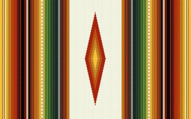 Mexican style seamless pattern. Colorful stripes background in yellow, red and green colors. Vector serape design. Ornament for Cinco de Mayo fiesta decor. Ethnic boho fabric illustration. Western decor style. clipart