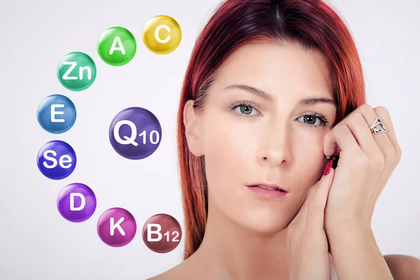 Yaşlanma karşıtı vitamin ve mineraller kompleksi. 