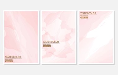 Soyut şeftali, pembe suluboya arkaplan izole edildi. Davetiye kartı, arkaplan, şablon için tasarım, tarihi, kartpostalı, afişi, iş kartı. Vektör çizim dokusu tasarımı