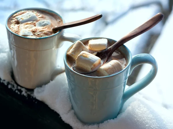 Sıcak kakao. Şekerleme — Stok fotoğraf