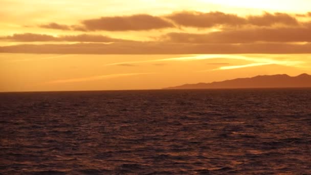 Coucher Soleil Près Gibraltar Méditerranée Espagne — Video