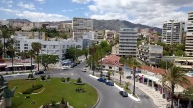 Hava görüntüsü, İHA 'dan çekimler, İspanya, Havadan görüntüler, Malaga kıyıları..