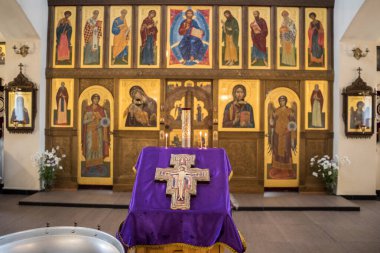 Murmansk - şehrin hava manzarası ve manzarası