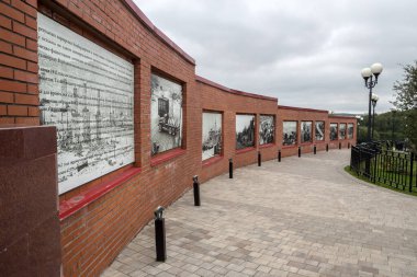 Murmansk - şehrin hava manzarası ve manzarası