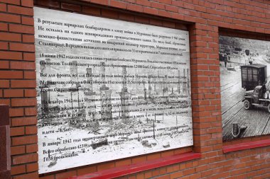 Murmansk - şehrin hava manzarası ve manzarası