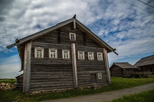 Wooden architecture Nordic countries. Russian wooden houses, churches, barns, sheds. — Stock Image Wooden architecture Nordic countries. Russian wooden houses, churches, barns, sheds. Stock Image