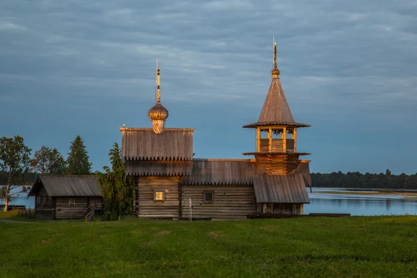 Wooden architecture Nordic countries. Russian wooden houses, churches, barns, sheds. — Stock Image Wooden architecture Nordic countries. Russian wooden houses, churches, barns, sheds. Royalty Free Stock Images