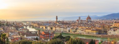 Günbatımı Floransa'da, Toscana, Italy