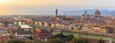 Günbatımı Floransa'da, Toscana, Italy